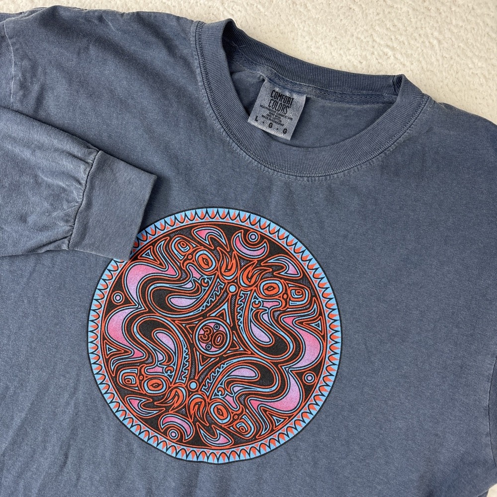 GOV'T MULE '30 Years Strong Tour' Shirt Large Comfort Colors Long Sleeve TShirt